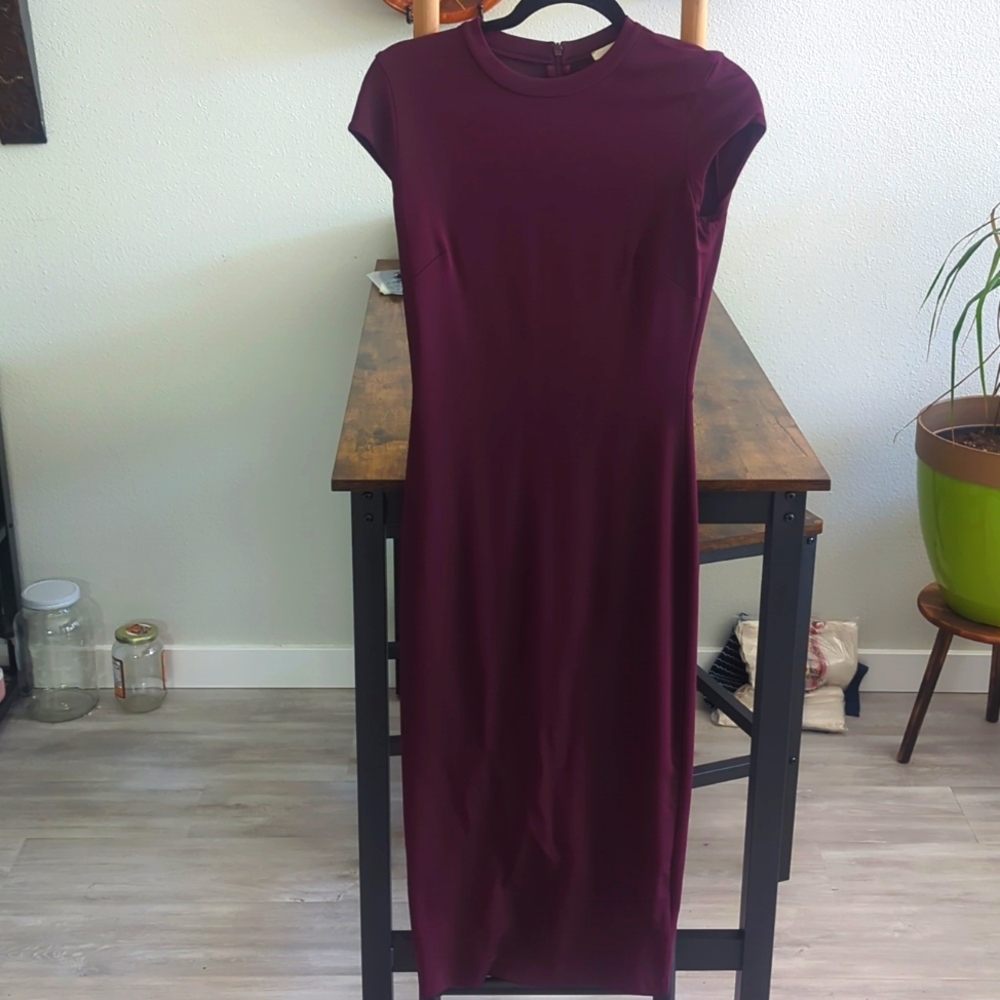 Maroon Bodycon Dress